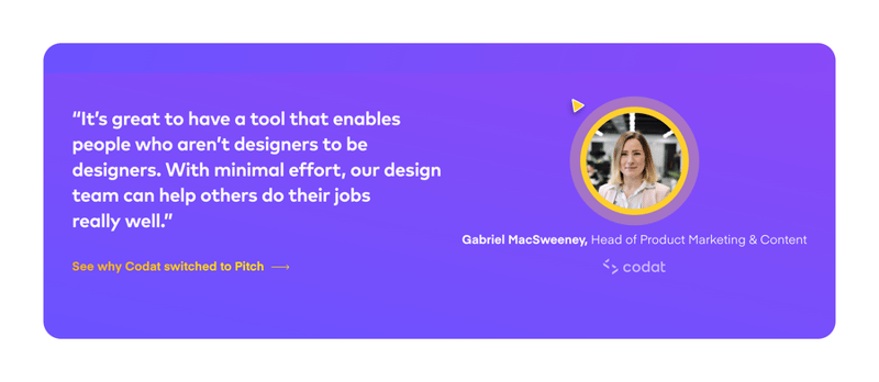 Pitch
				testimonial ui component