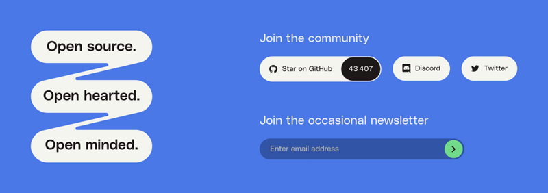 Httpie
				newsletter signup form ui component