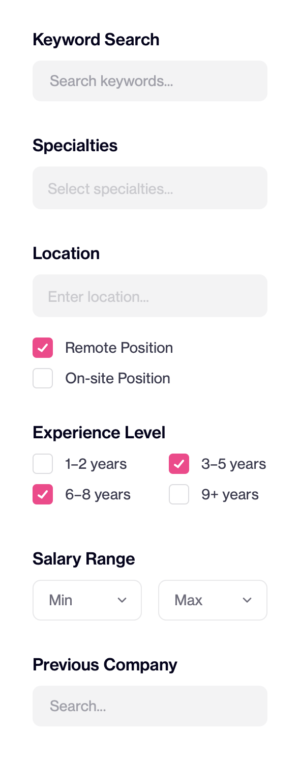 Dribbble
				sorting & filtering ui component