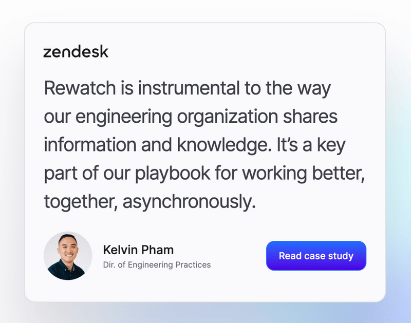 Rewatch
				testimonial ui component