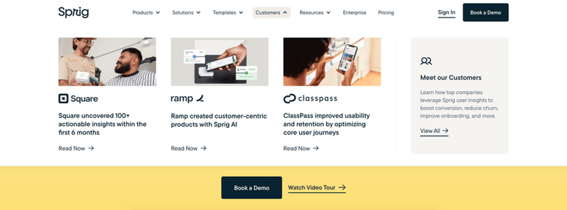 Sprig
				flyout menu ui component