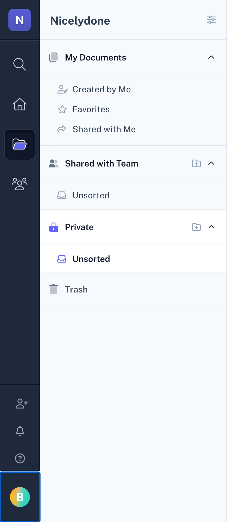 Scribe
				horizontal navigation ui component