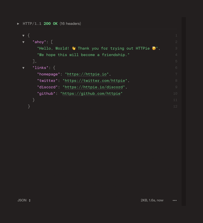 Httpie
				code block ui component