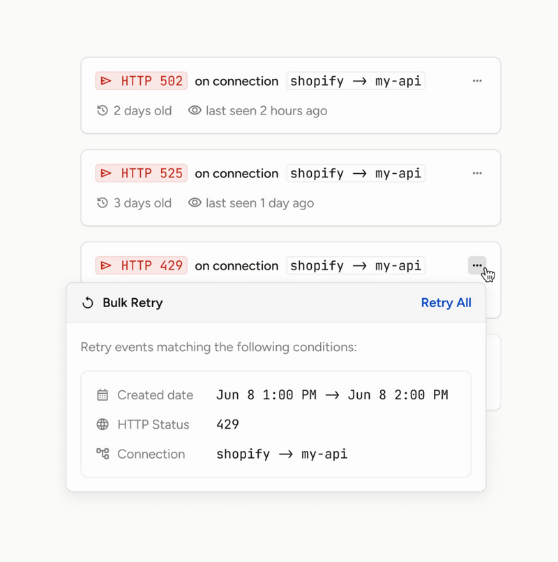 Hookdeck
				illustration ui component