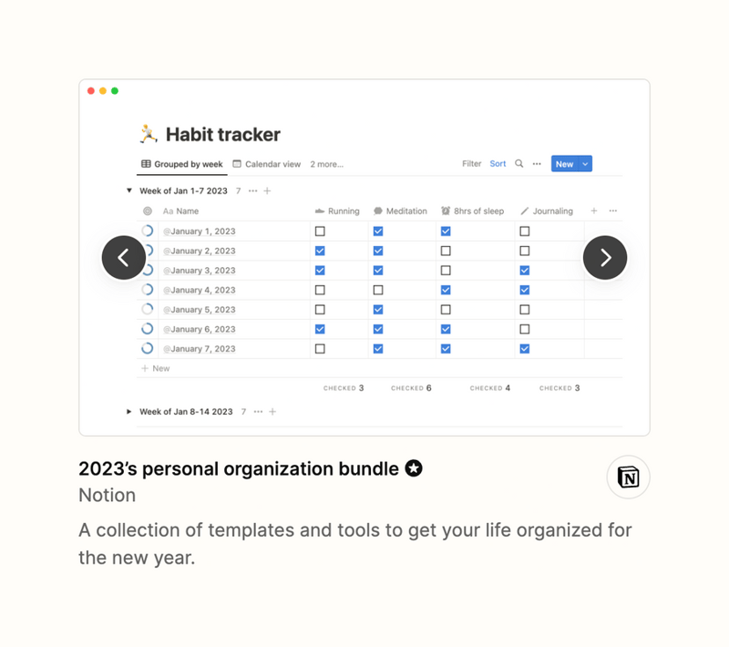 Notion
				card ui component