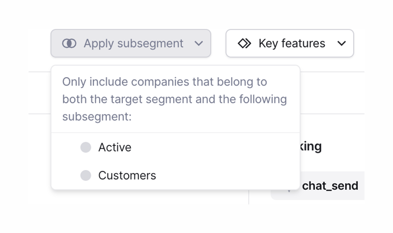 Bucket
				dropdown menu ui component