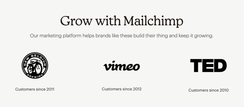 Mailchimp
				social proof ui component