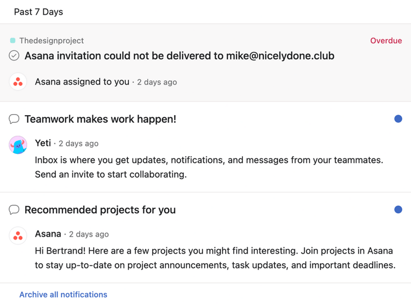 Asana
			project management desktop collaboration message ui component