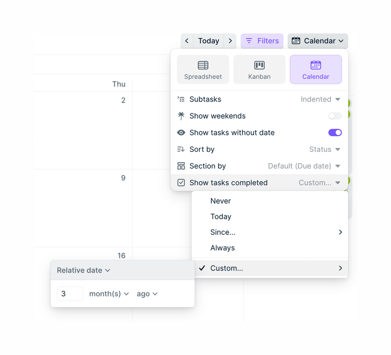 Height
				sorting & filtering ui component