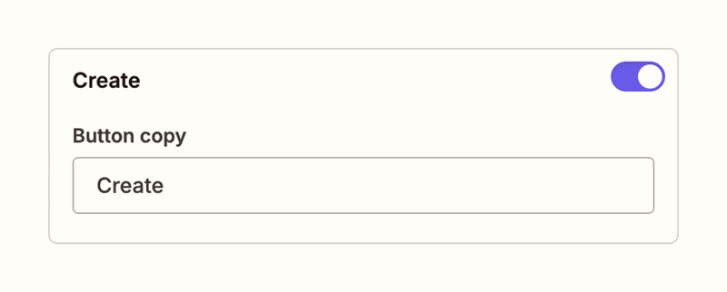 Zapier
				toggle/switch ui component