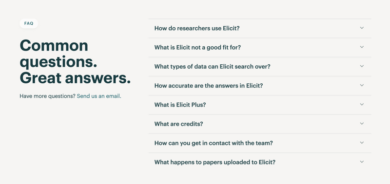 Elicit
				accordion ui component