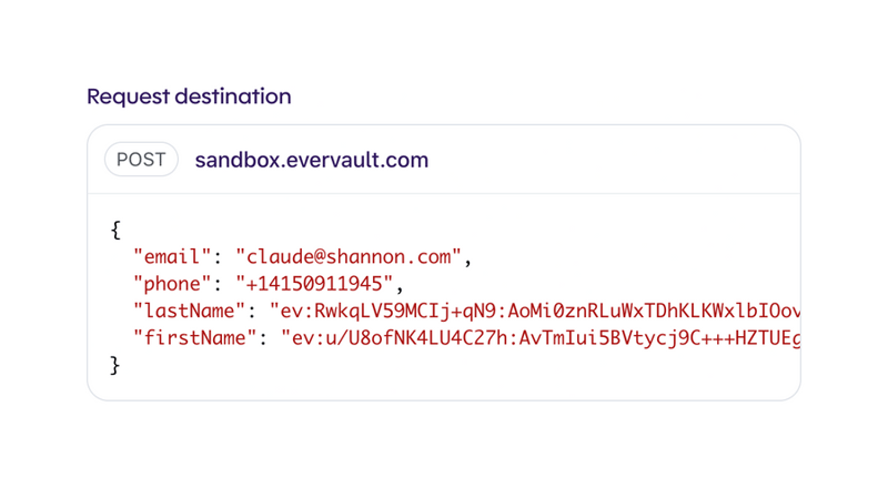 Evervault
				code block ui component