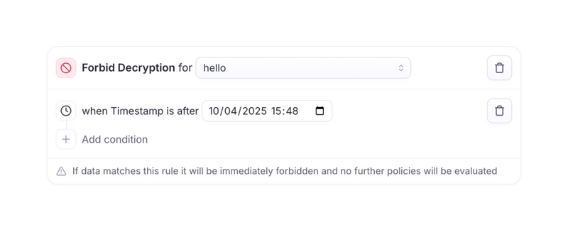 Evervault
			form security data management conditional logic ui component