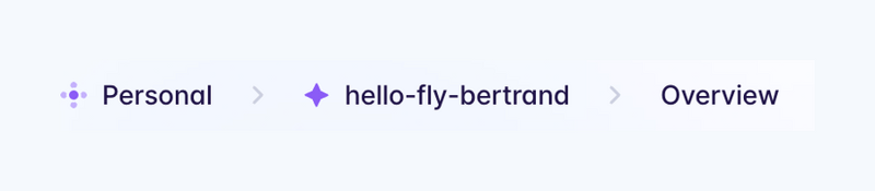 Fly
				breadcrumb ui component