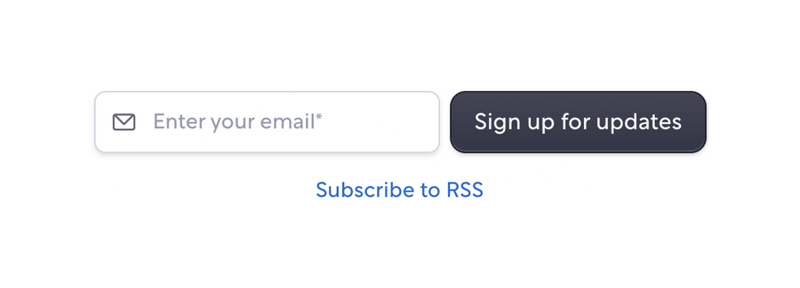 Meter
				newsletter signup form ui component