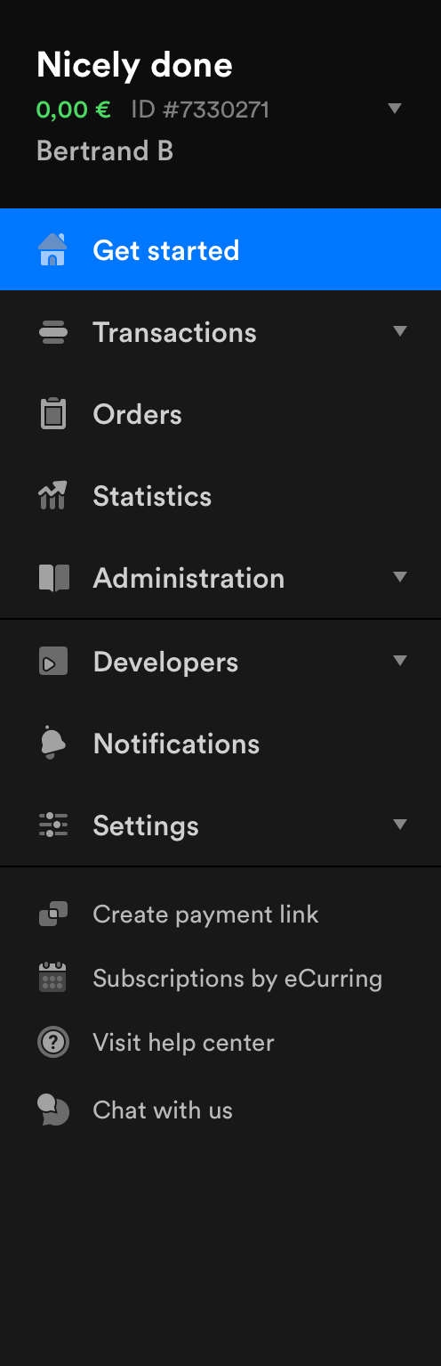 Mollie
				vertical navigation ui component