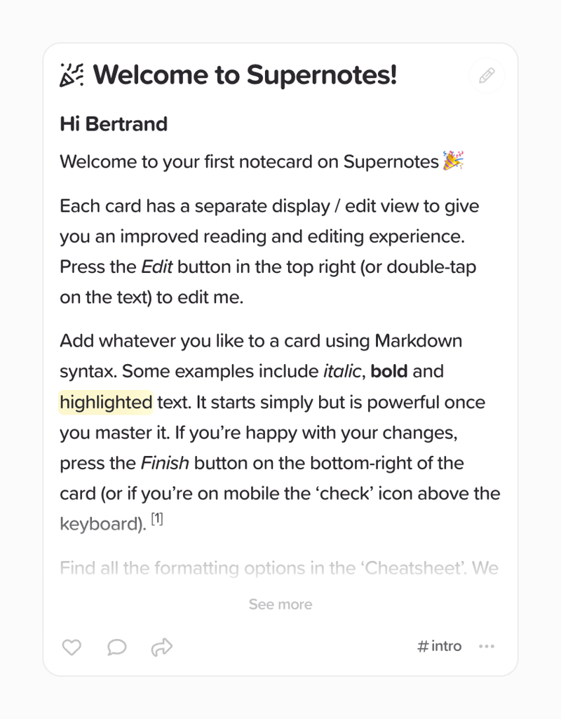 Supernotes
				card ui component