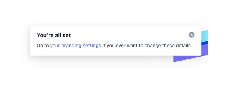 Stripe
				notification toast ui component