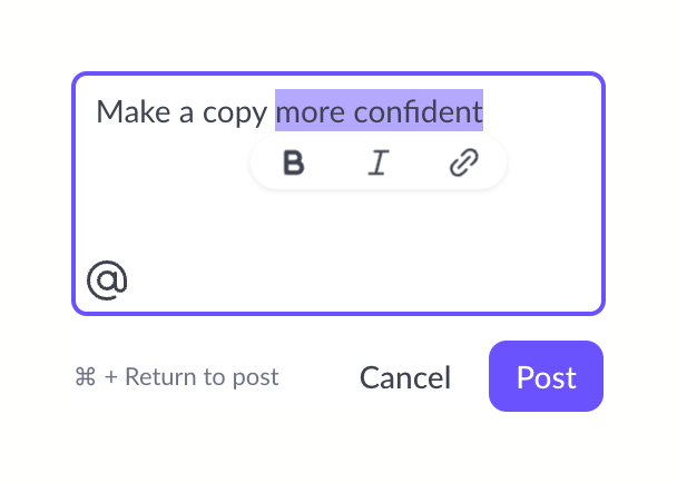 Pitch
				textarea ui component