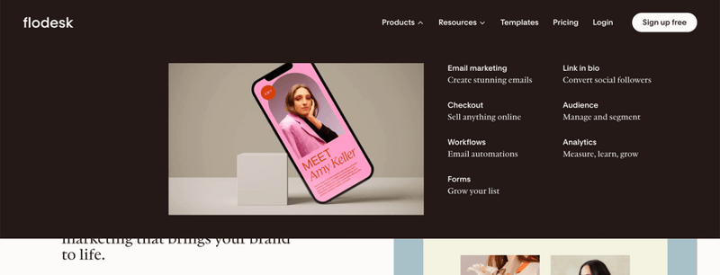 Flodesk
				flyout menu ui component