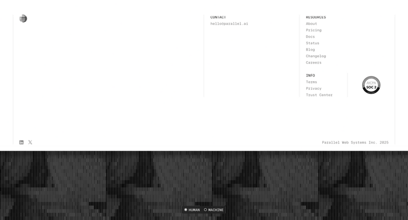 Parallel
				footer ui component