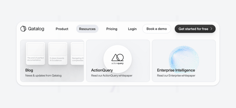 Qatalog
				flyout menu ui component