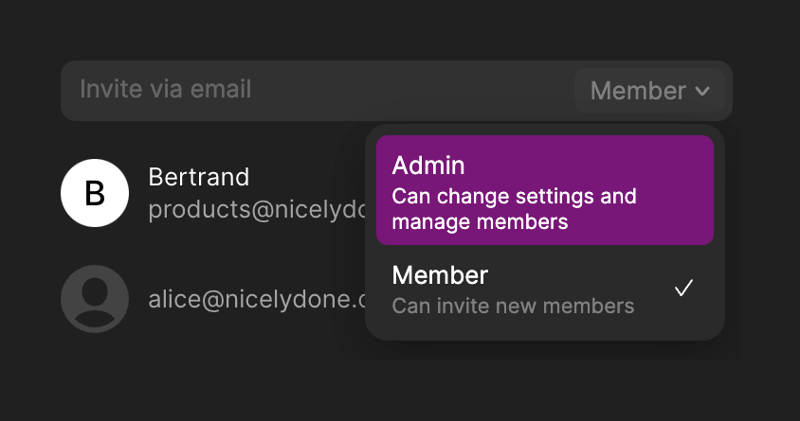 Tome
				dropdown menu ui component