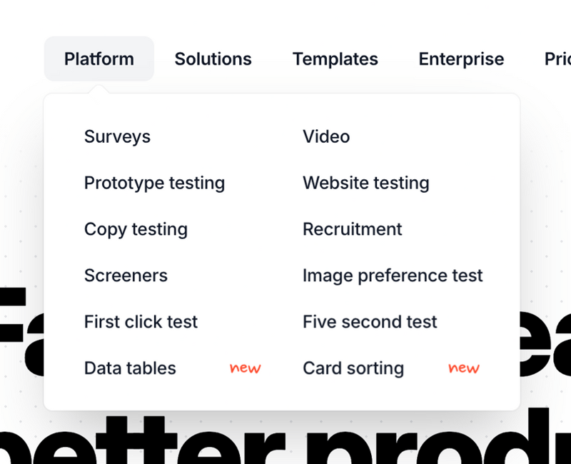 Ballpark
				flyout menu ui component