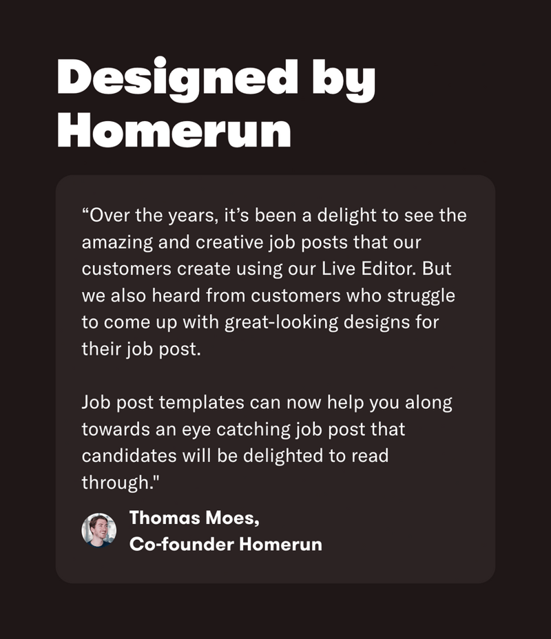 Homerun
				testimonial ui component