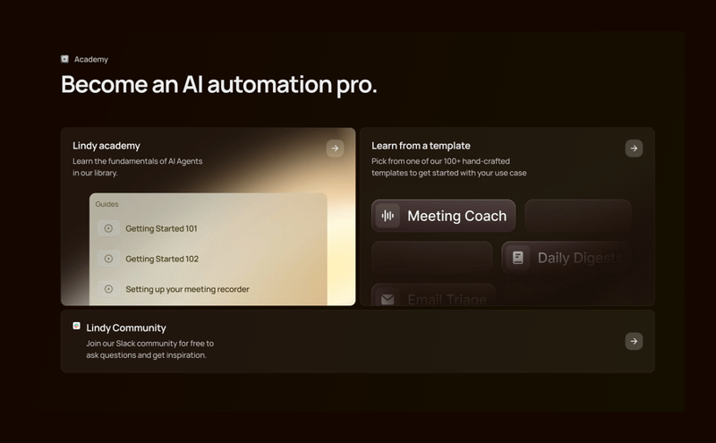 Lindy
				bento box ui component