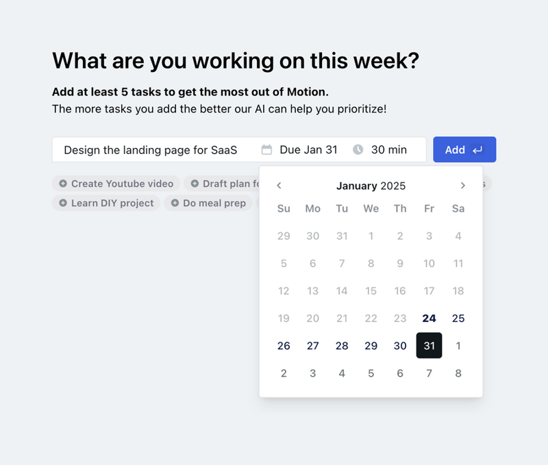 Motion
				datepicker ui component