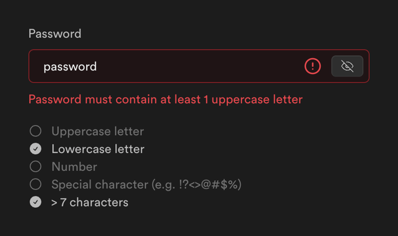 Supabase
				input text ui component