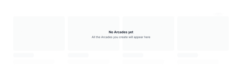 Arcade
				empty state ui component