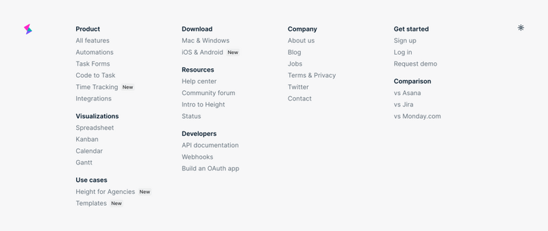 Height
				footer ui component