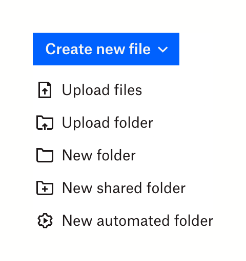 Dropbox
				button ui component
