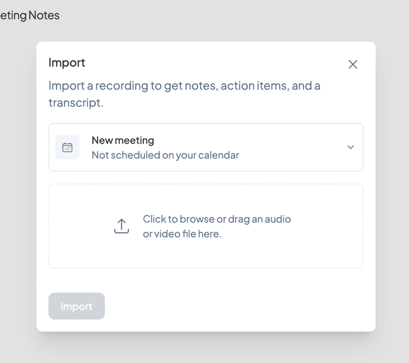 Circleback
			file upload drag and drop form meeting ui component