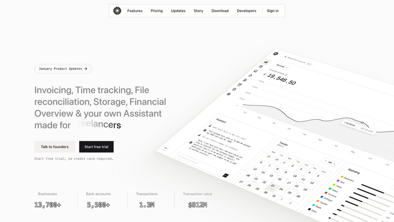 Midday
				hero section ui component