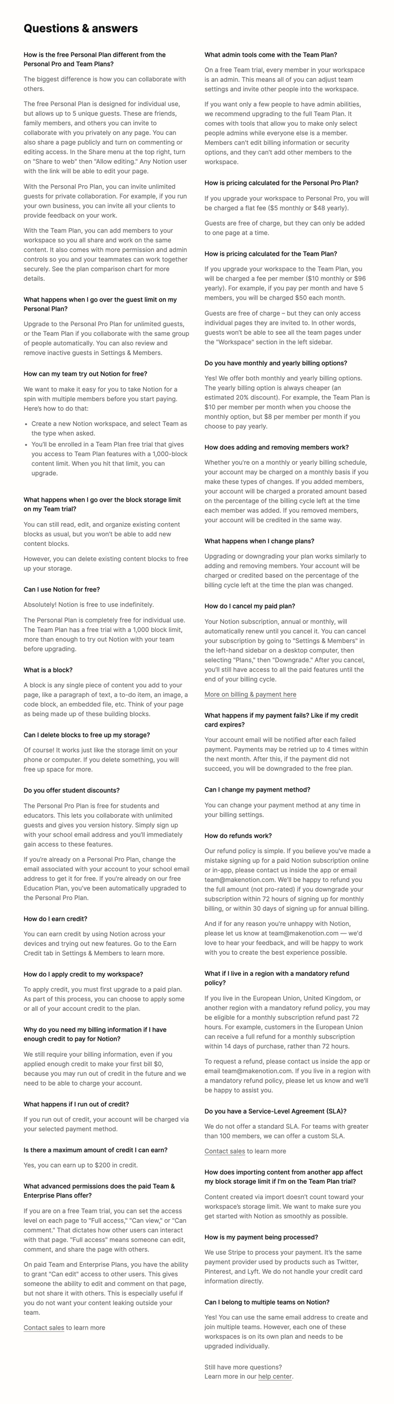 Notion
				faq ui component