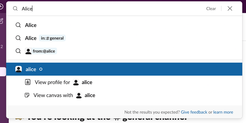 Slack
				input search ui component