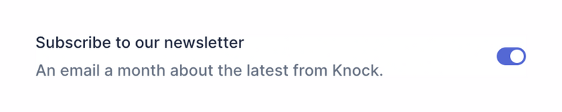 Knock
				toggle/switch ui component