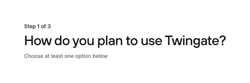 Twingate
				stepper ui component
