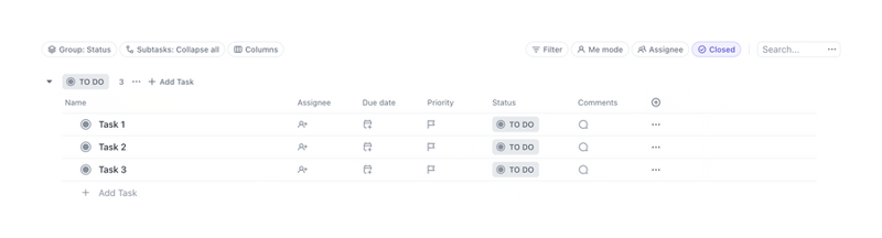 ClickUp
				table ui component