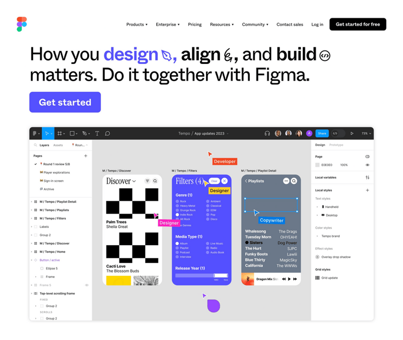 Figma
				hero section ui component