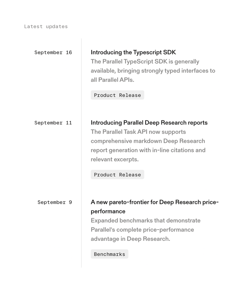 Parallel
				timeline & history ui component