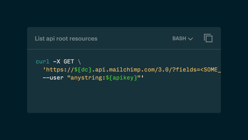 Mailchimp
				code block ui component