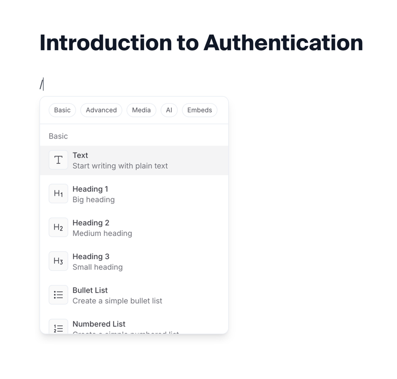Hashnode — Rich text editor component