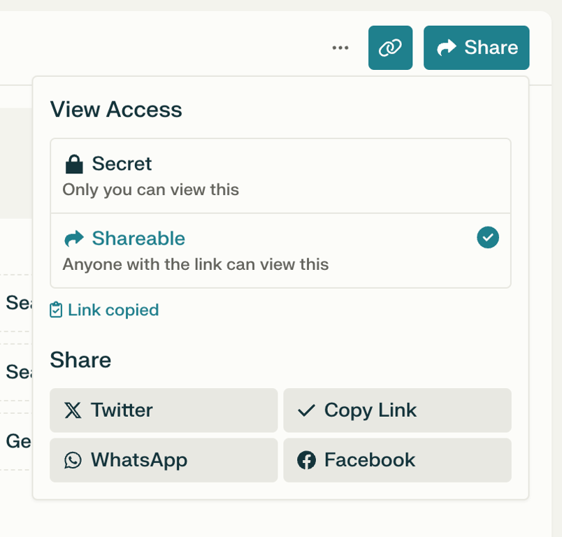 Perplexity — Dropdown menu component