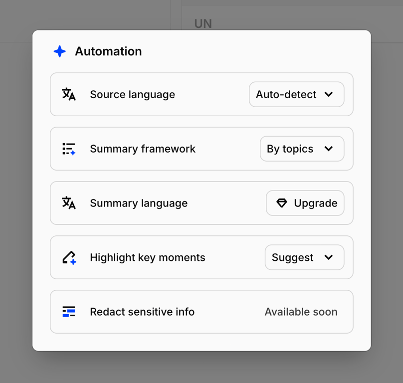 Dovetail — Artificial intelligence component