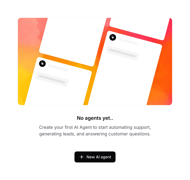 Chatbase — Empty state component