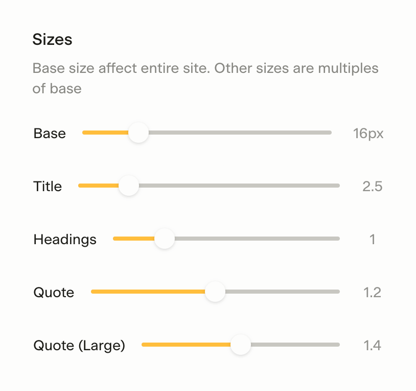 Super — Slider component